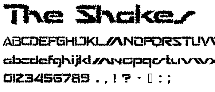 The Shakes font